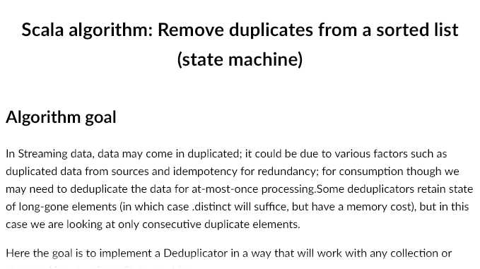Image for Remove duplicates from a sorted list (state machine)
